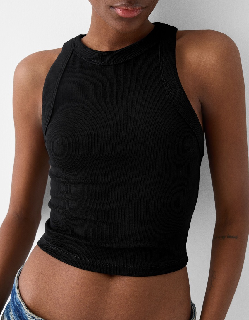 2-pack mouwloze geribde T-shirts-Veelkleurig-6