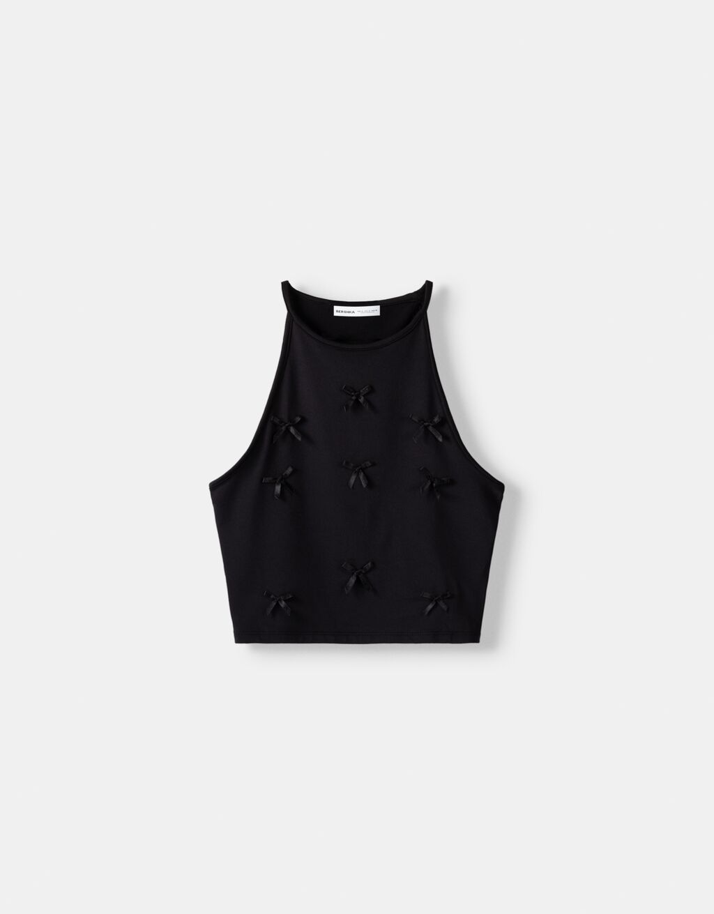 توب هالتر بطبعة-أسود-5