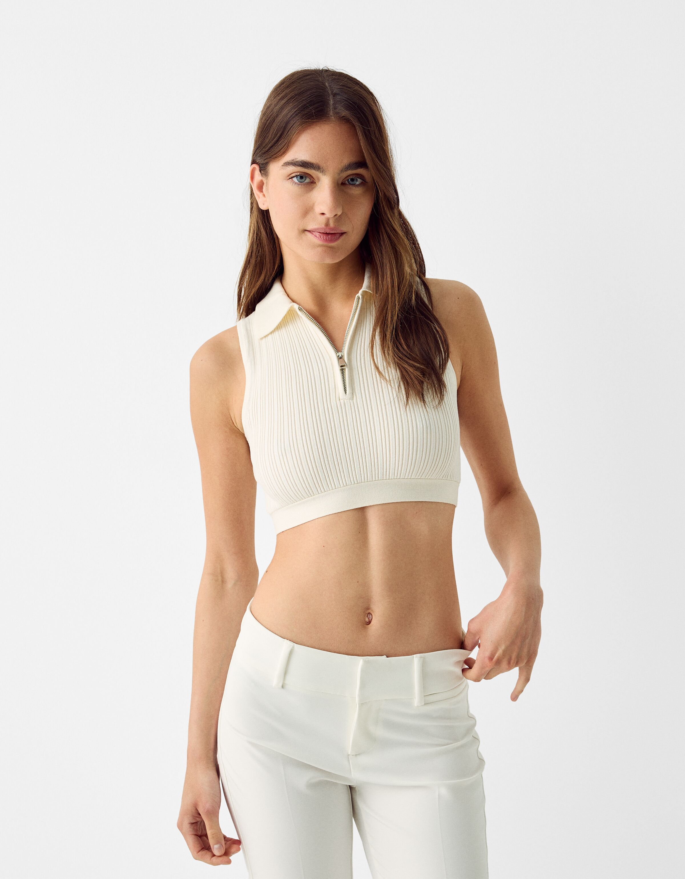 Womens zip 2025 up top