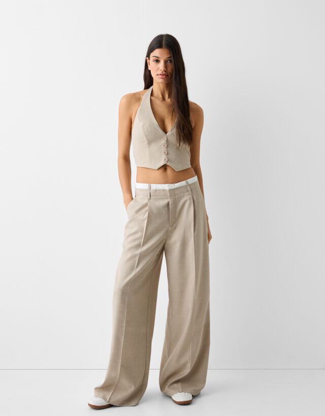 Colete tailored fit halter justo