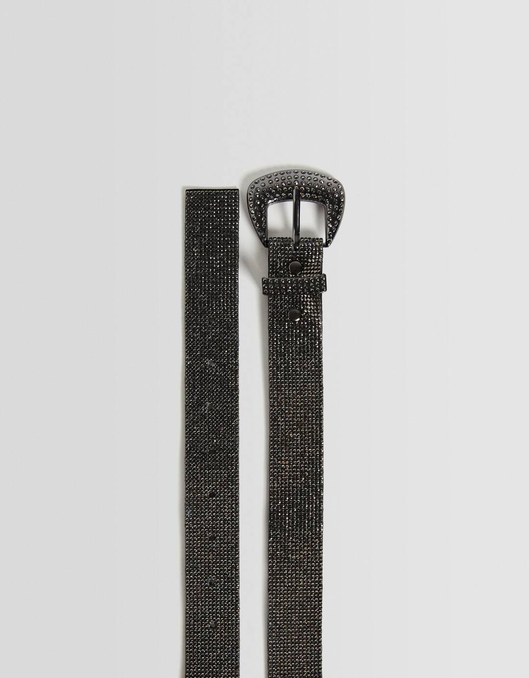 Cinturón hebilla strass