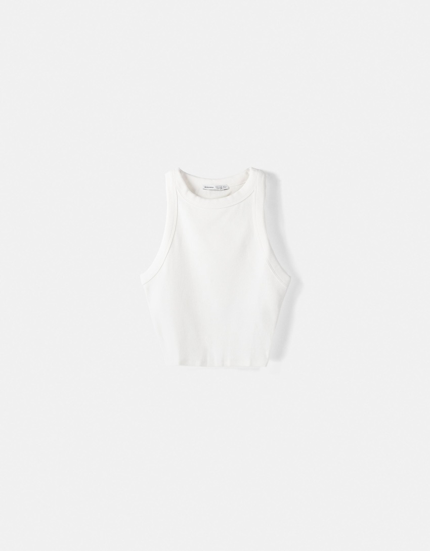 Camiseta sen mangas reb-Branco roto-4