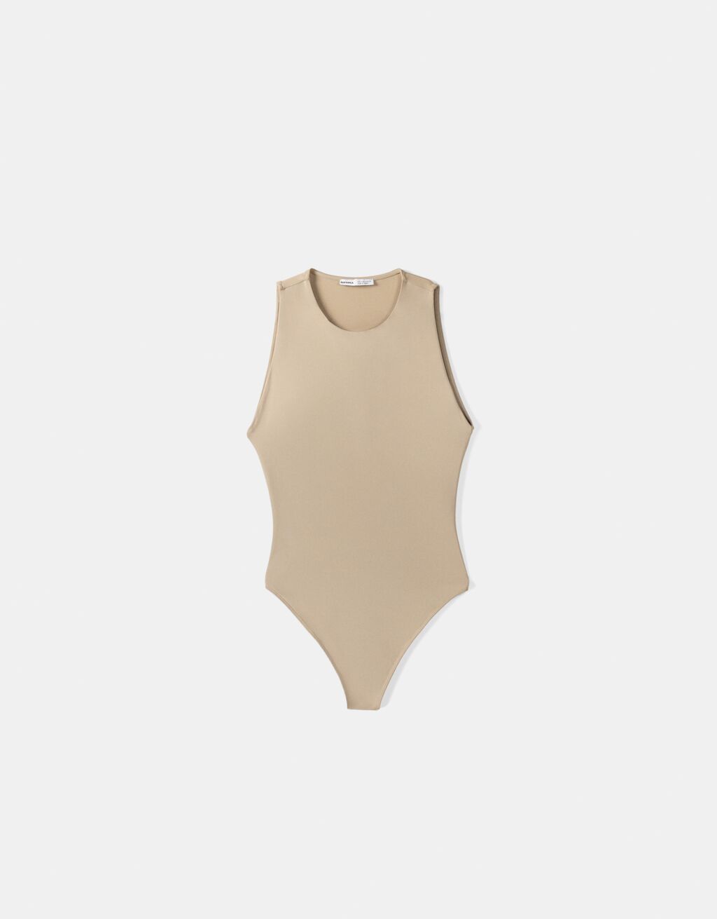 Sleeveless body-Camel-5