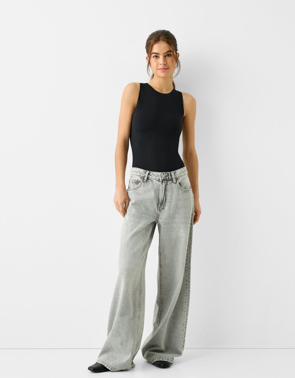 Sleeveless body-Black-2