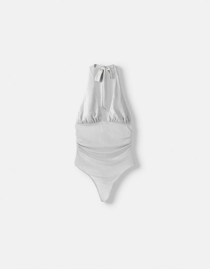 Halter neck bodysuit - Women | Bershka