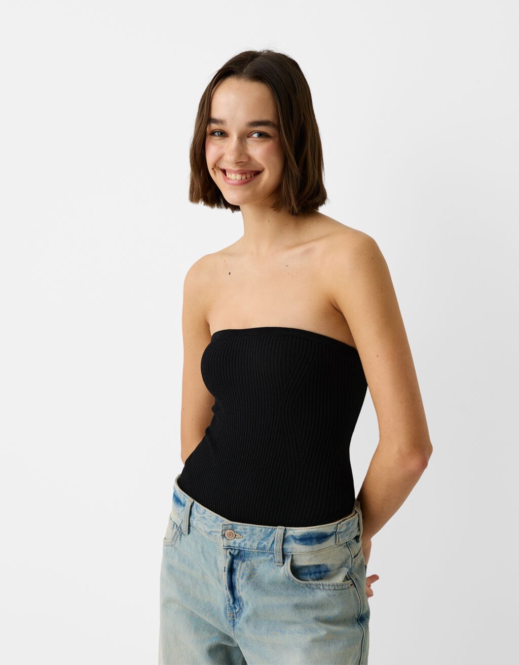Bandeau bodysuit cheap