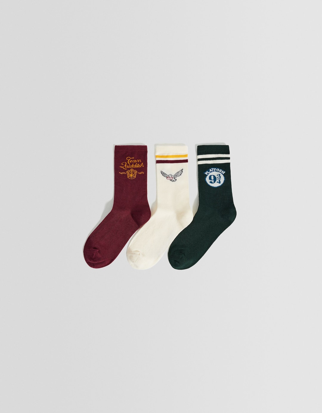 Pack 3 pares de meias Harry Potter padrão