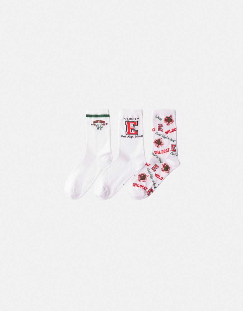 3pack High School Musical print socks BSK Teen Bershka