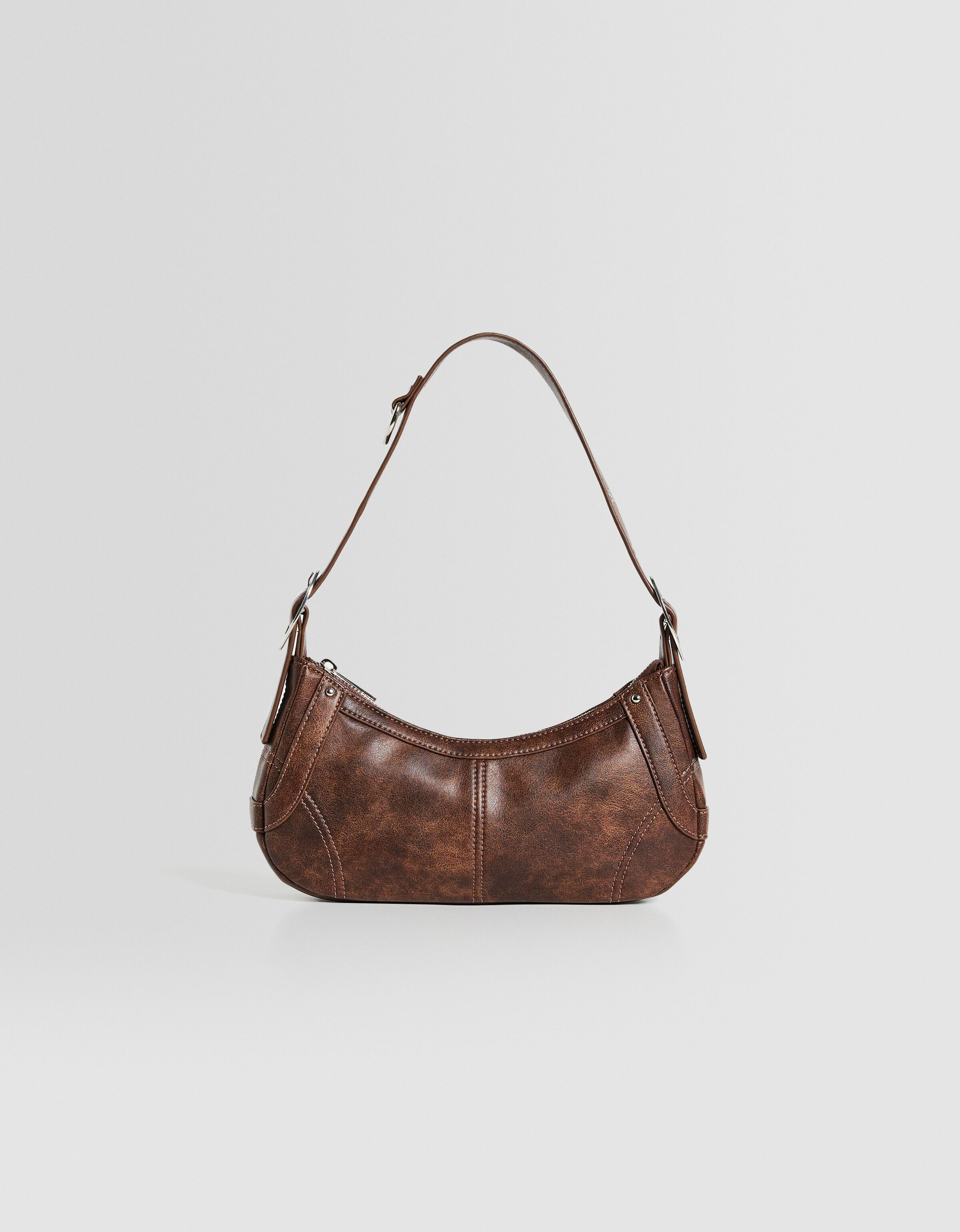 Shoulder bag with topstitching - Women | Bershka