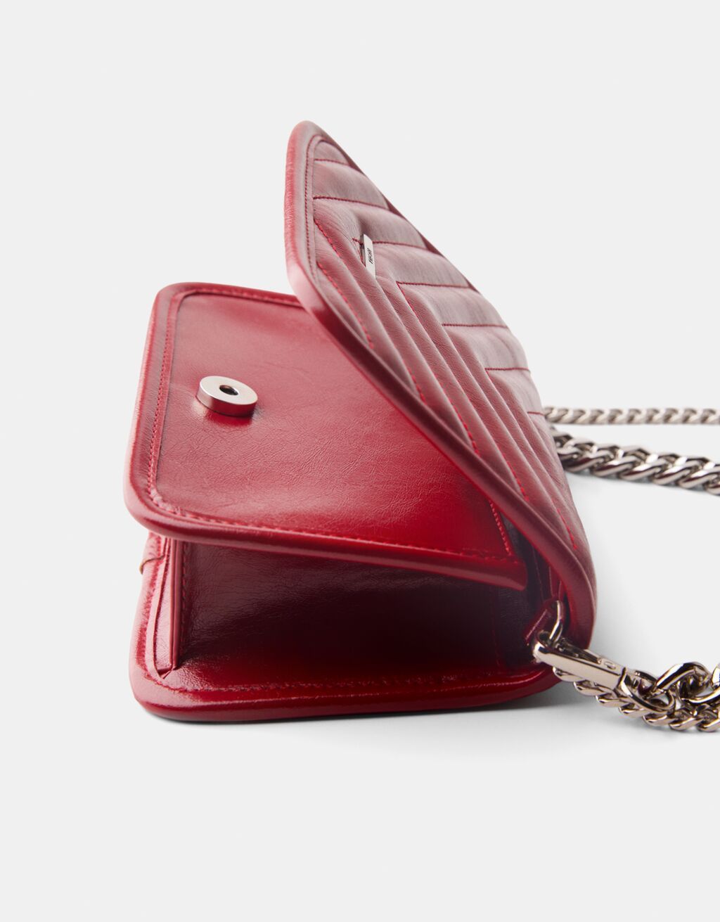 Quilted multi-way crossbody bag with chain-Garnet-2