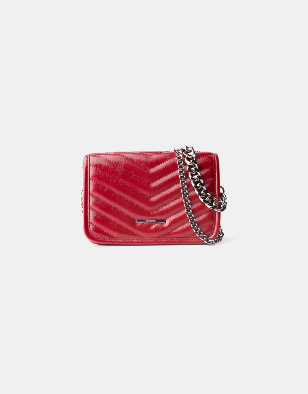 Quilted multi-way crossbody bag with chain-Garnet-4