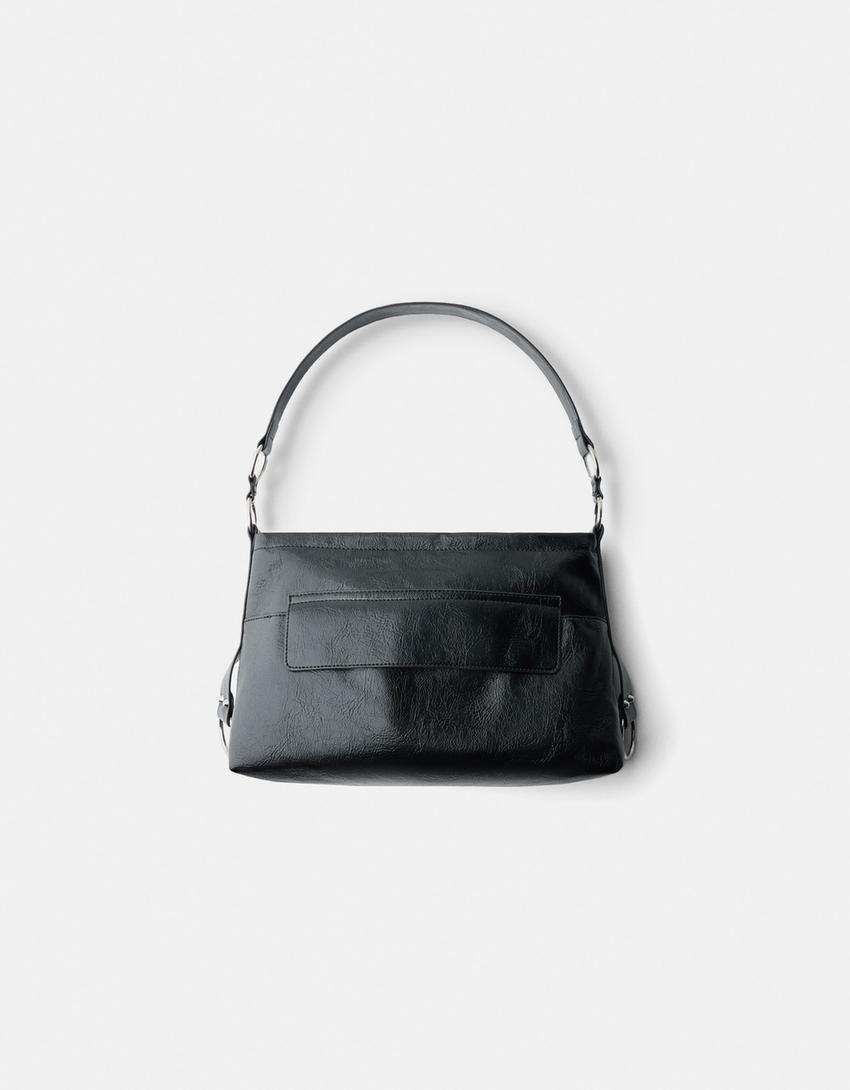 Bag with front pocket-Black-4