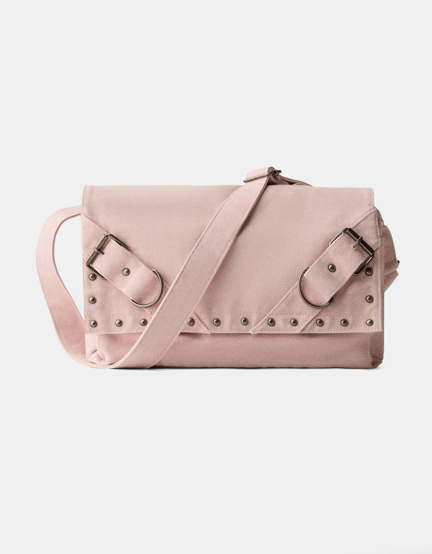 حقيبة كروس بودي بأبازيم-زهري-0