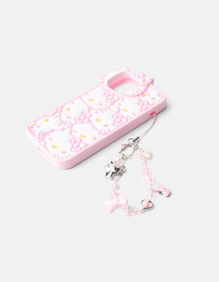 Ozdobná retiazka na mobil Hello Kitty Mania-Ružová-1
