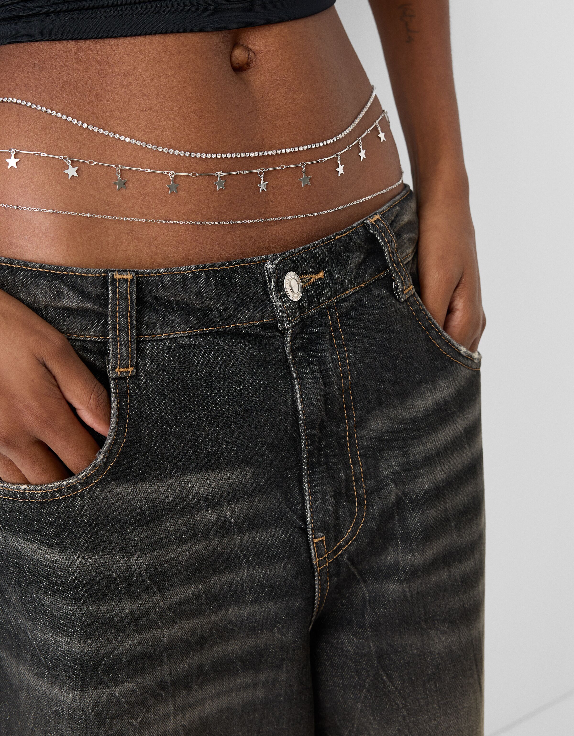 Ceinture strass bershka 2025