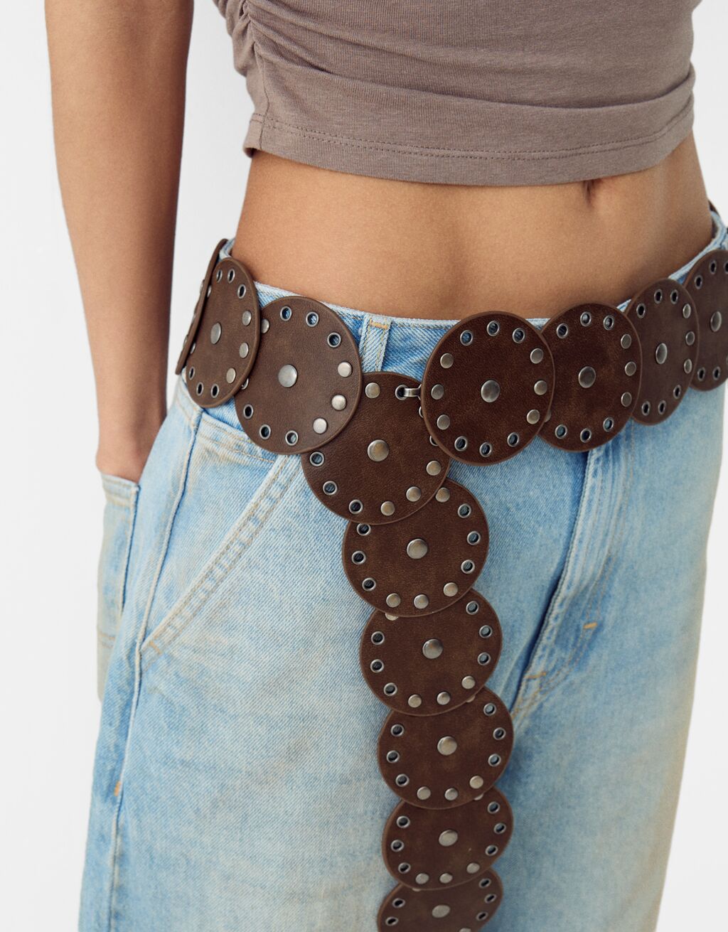 Circle belt-Brown-1
