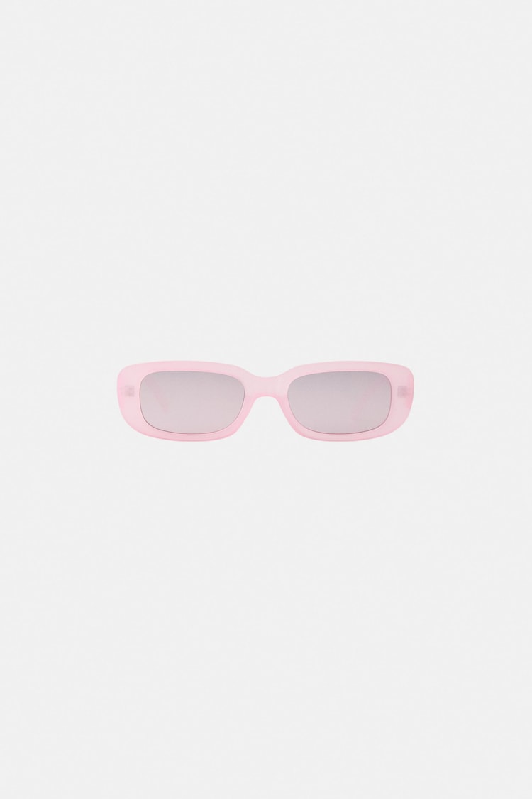 Rectangular mirrored sunglasses