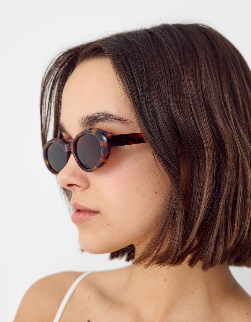 Sonnenbrille in Schildpattoptik-Braun-1