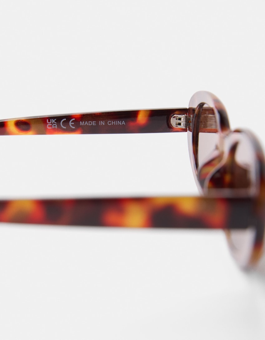 Sonnenbrille in Schildpattoptik-Braun-5