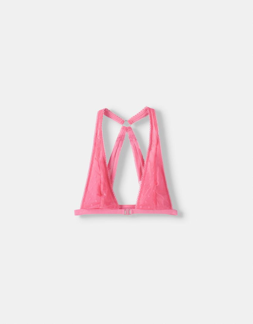 Hearts halter bra-Pink-3