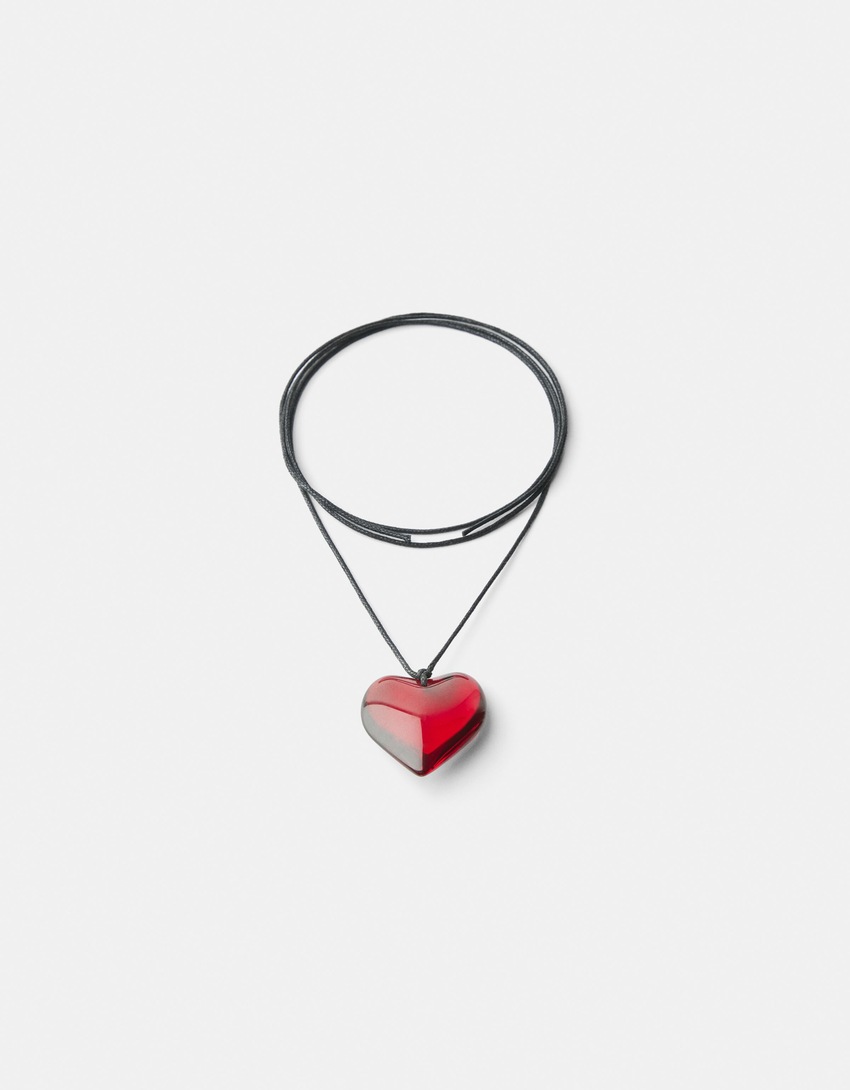 Collar corazón-Rojo-4