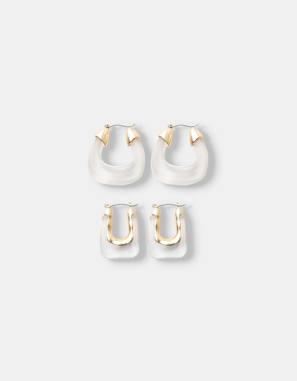 Boucles D'oreilles Pendantes En Nacre D'ormeau - Lot De 2, Légères, Crochet Plaqué Argent 925 - 8