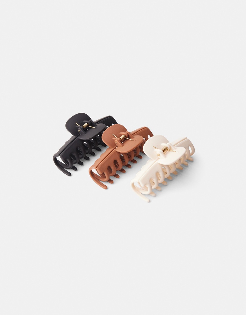 Pack 3 barrettes-Noir-4