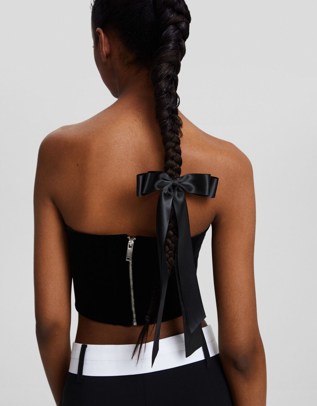 Satinfinish hair clip with bow Women Bershka