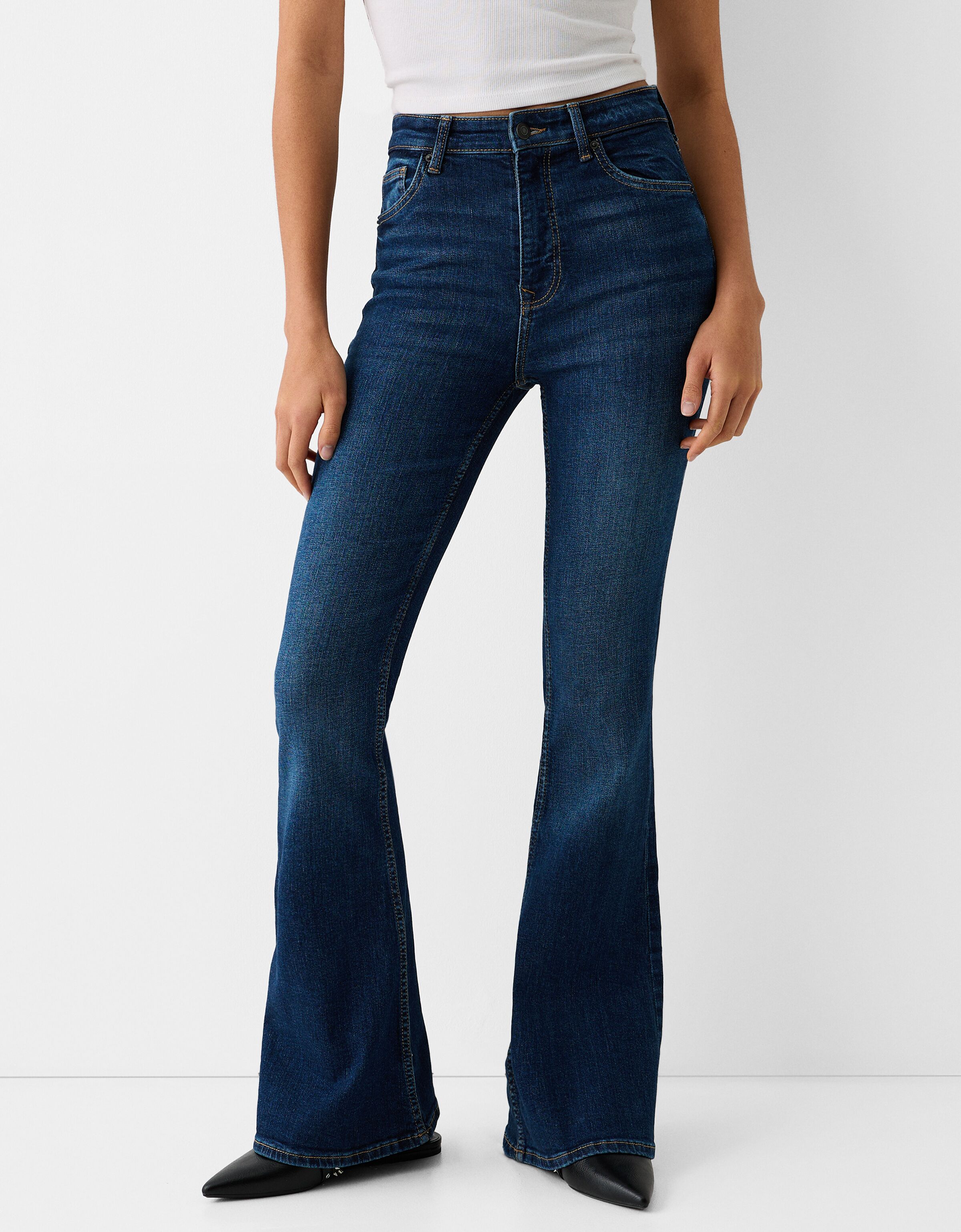 Bershka sales flared jeans