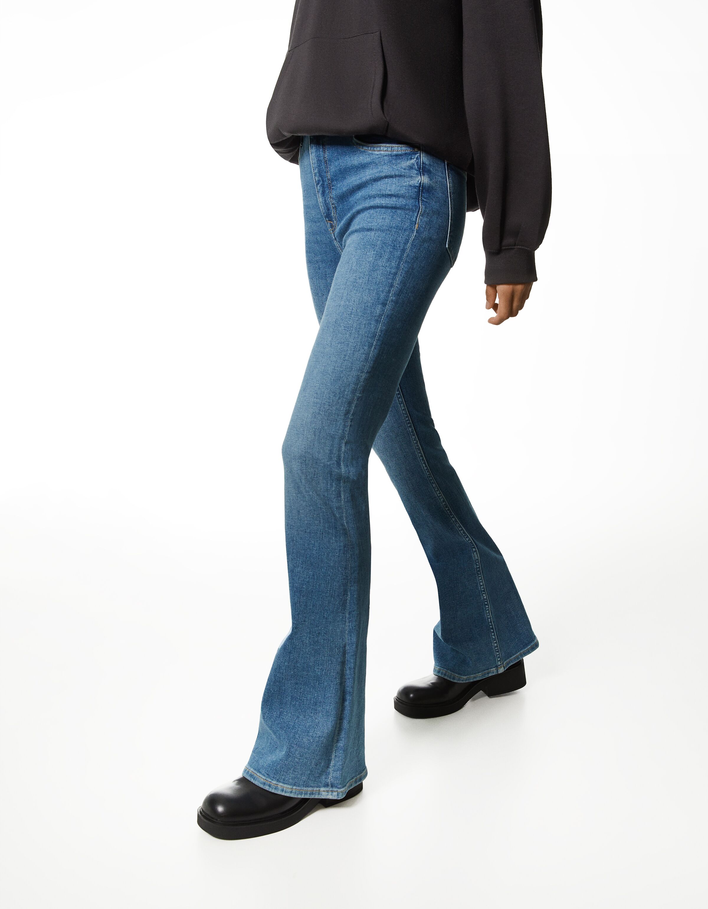 Bershka clearance flared jeans