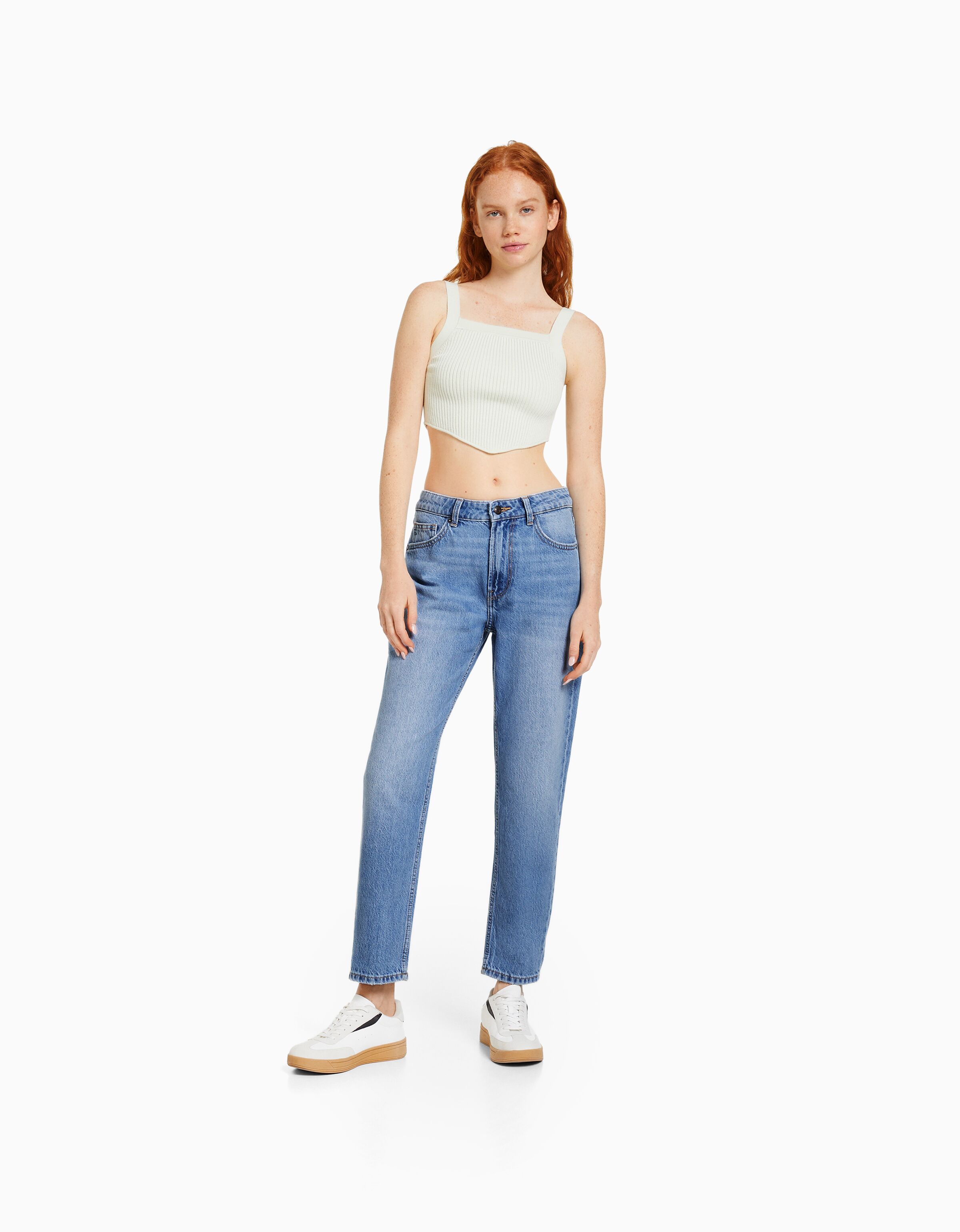 Low waist clearance mom jeans