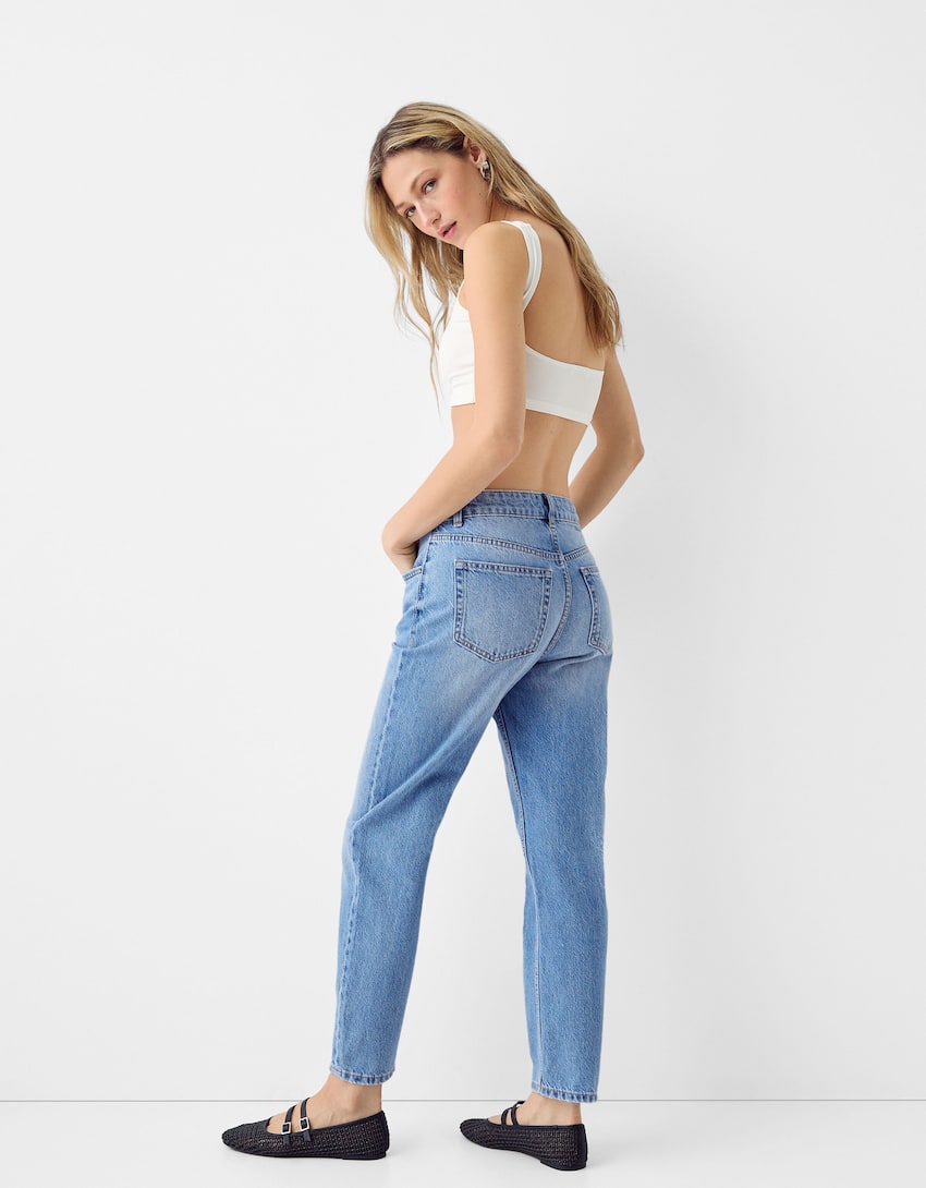 Mom jeans-Blue-2