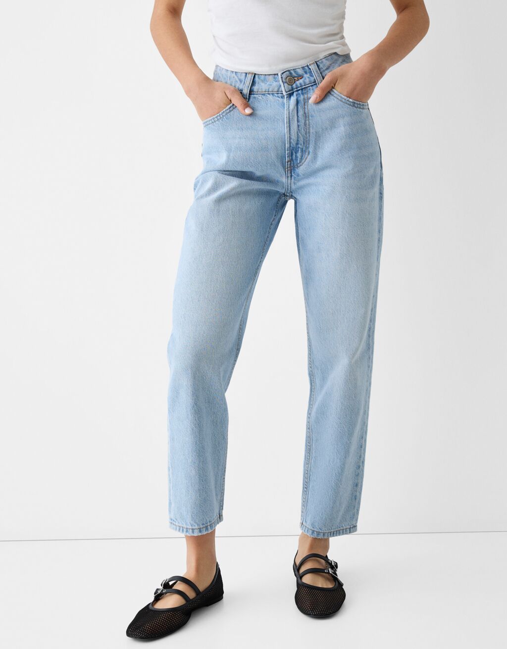 Bershka vintage denim mom jeans on sale