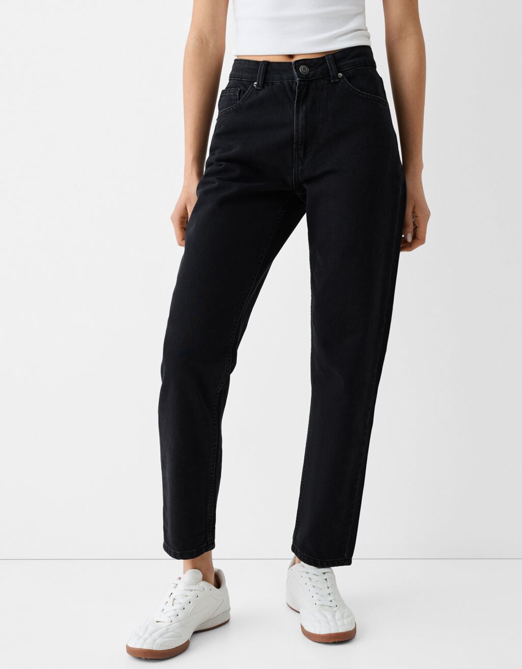 Bershka black mom jeans 2025