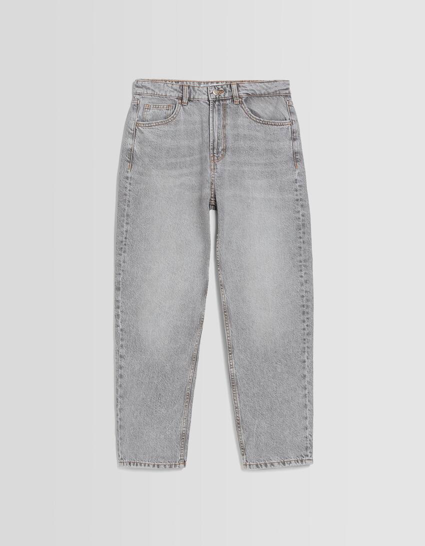 Mom jeans-Grey-4