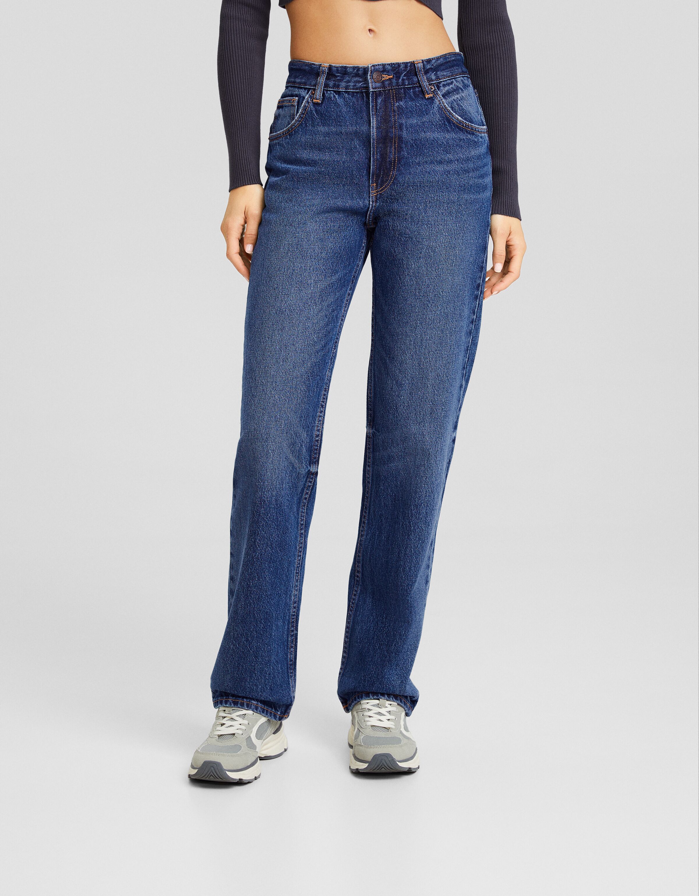 Straight on sale jeans bershka