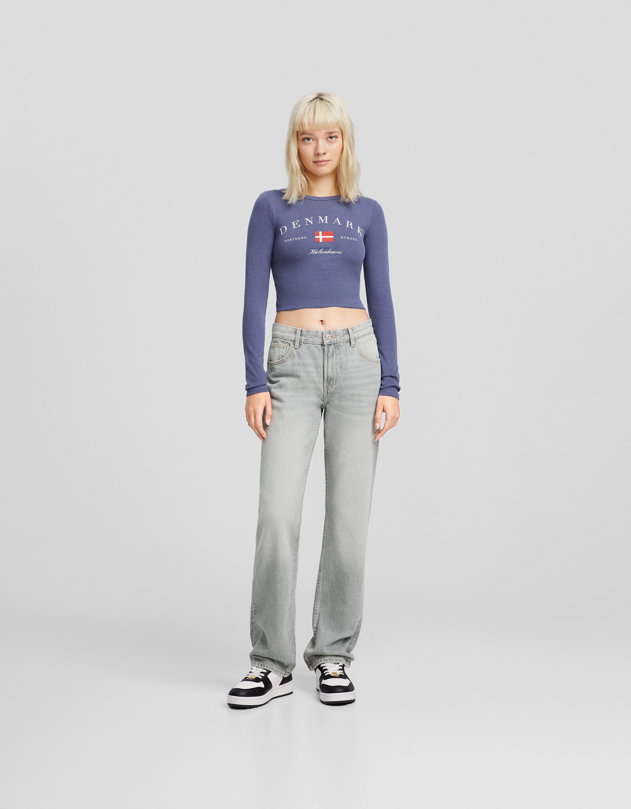 Jeans straight Jeans BSK Teen Bershka