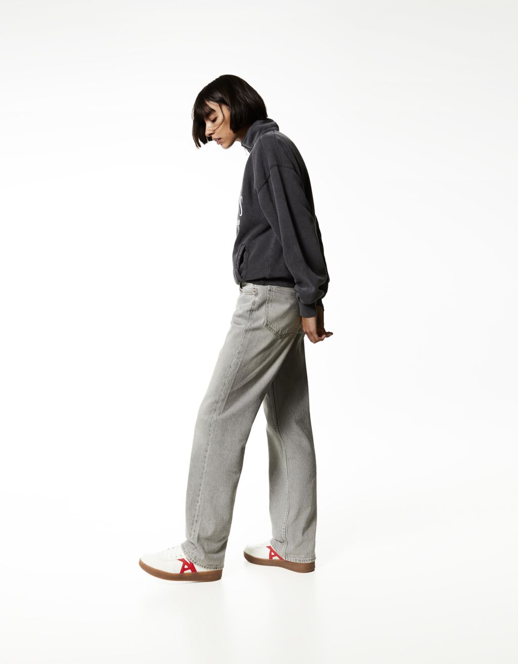 Straight fit jeans Denim Women Bershka