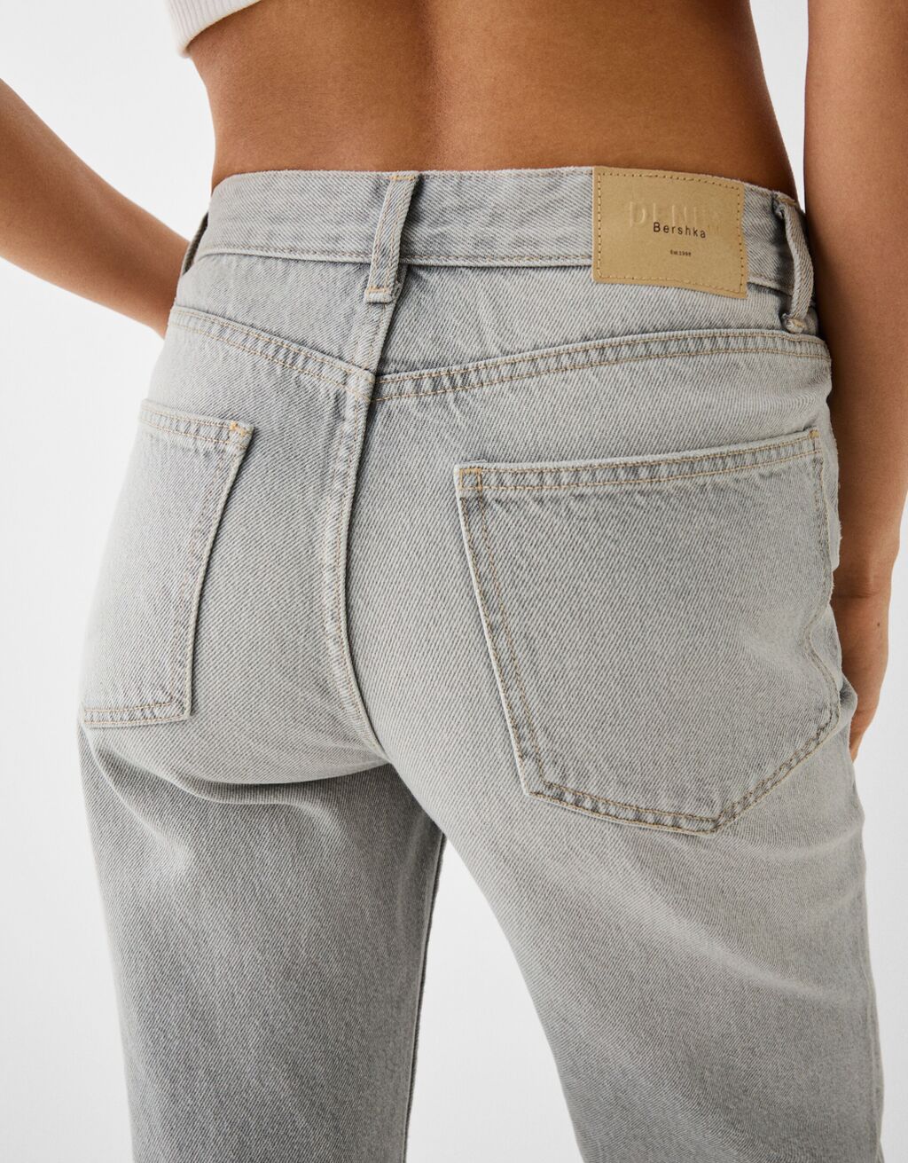 Texans straight fit-Gris-2