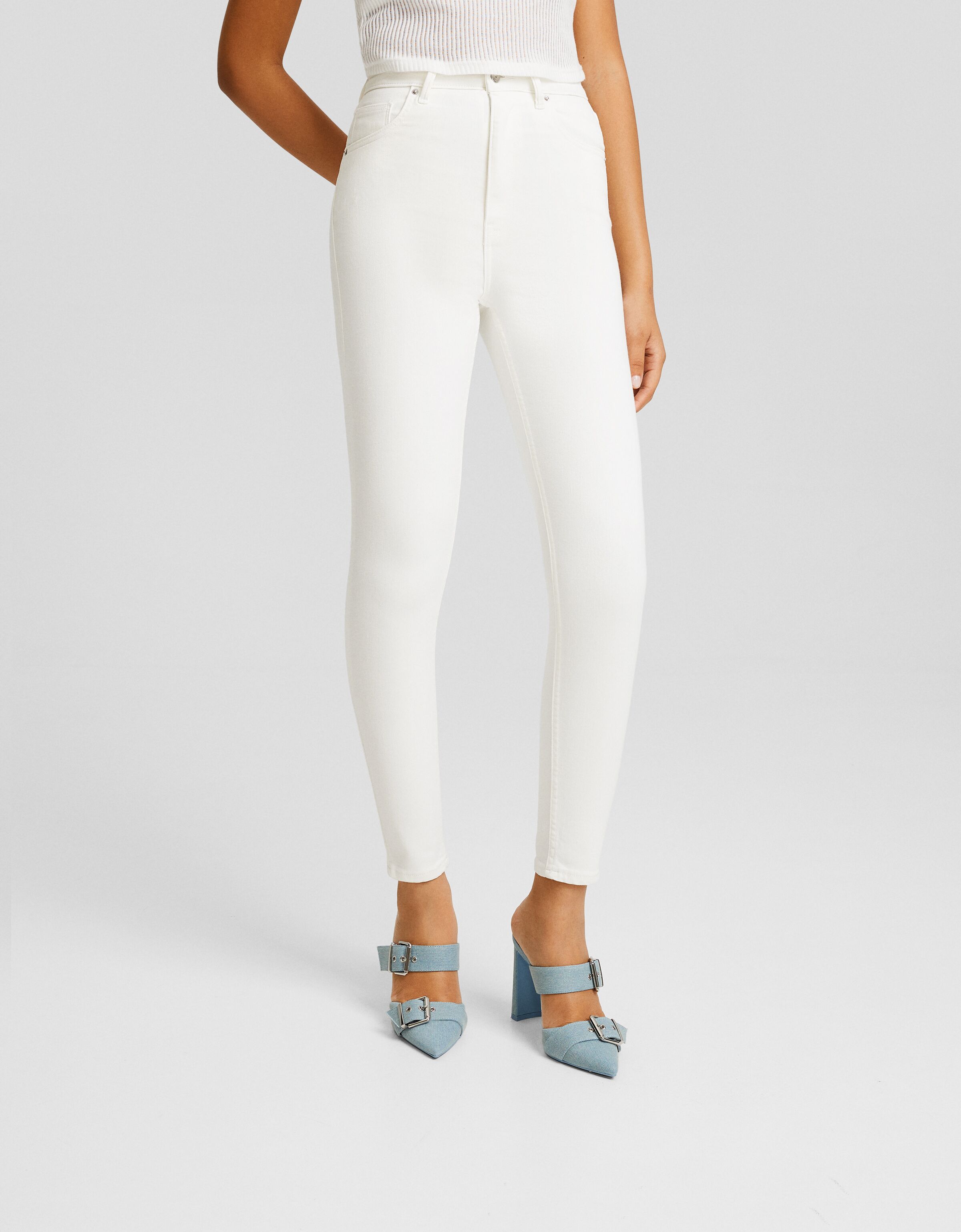 Bershka super high deals waisted jeans