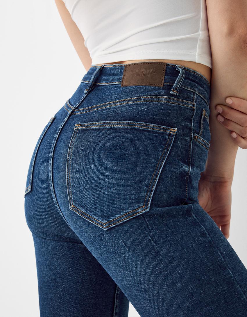 Texans super high waist skinny-Blau-5