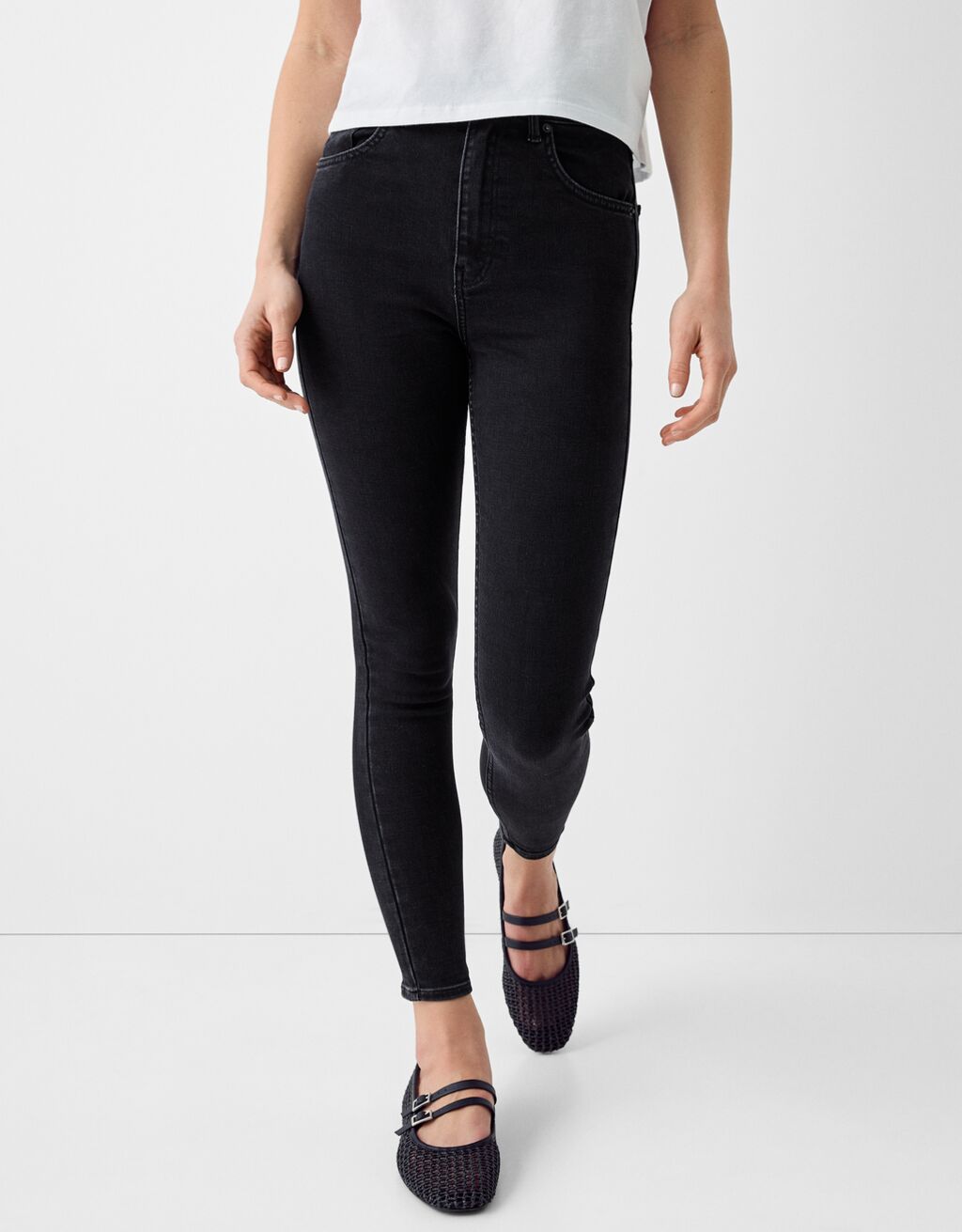 Super skinny high 2025 rise bershka