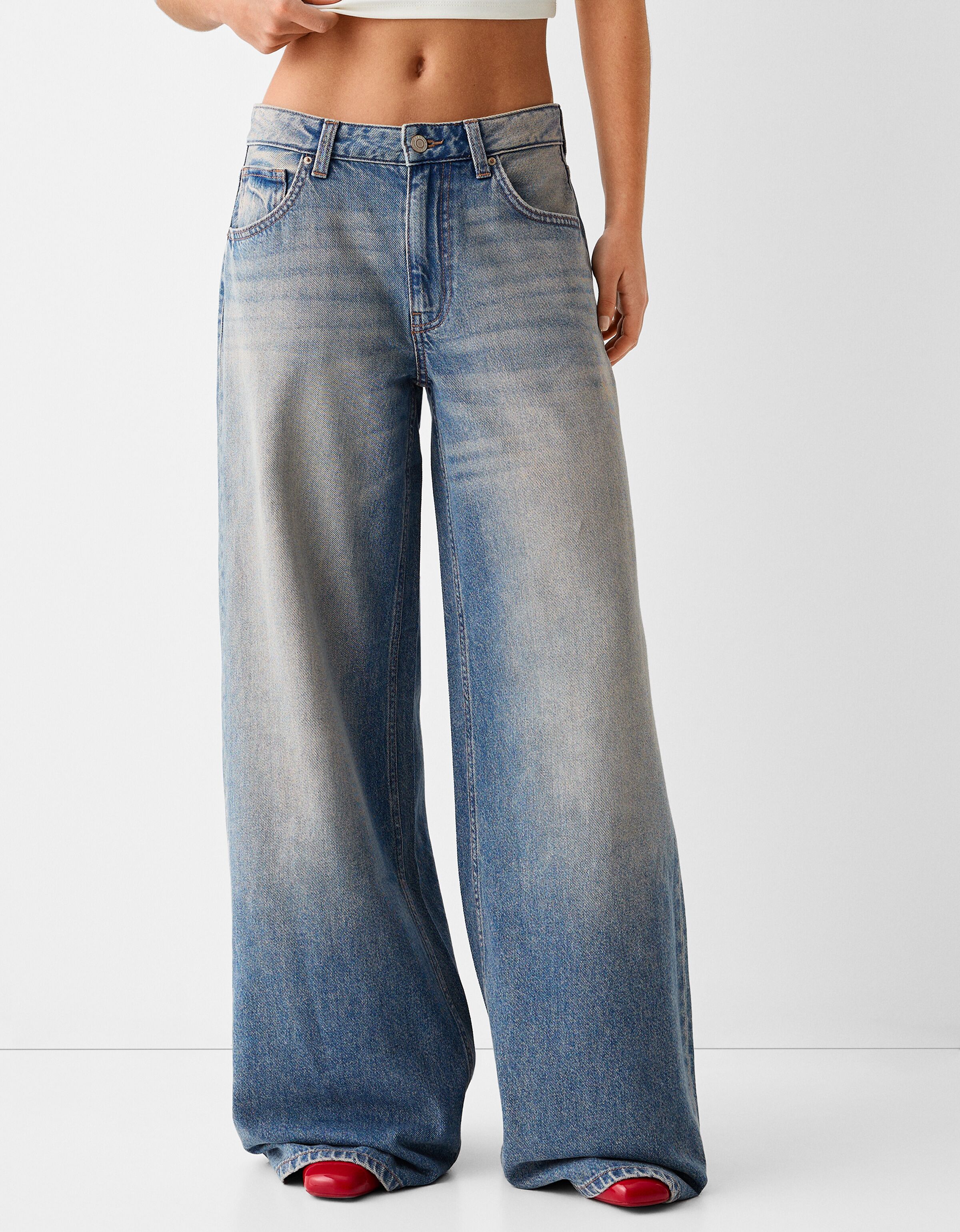 Wide leg jeans Pants BSK Teen Bershka