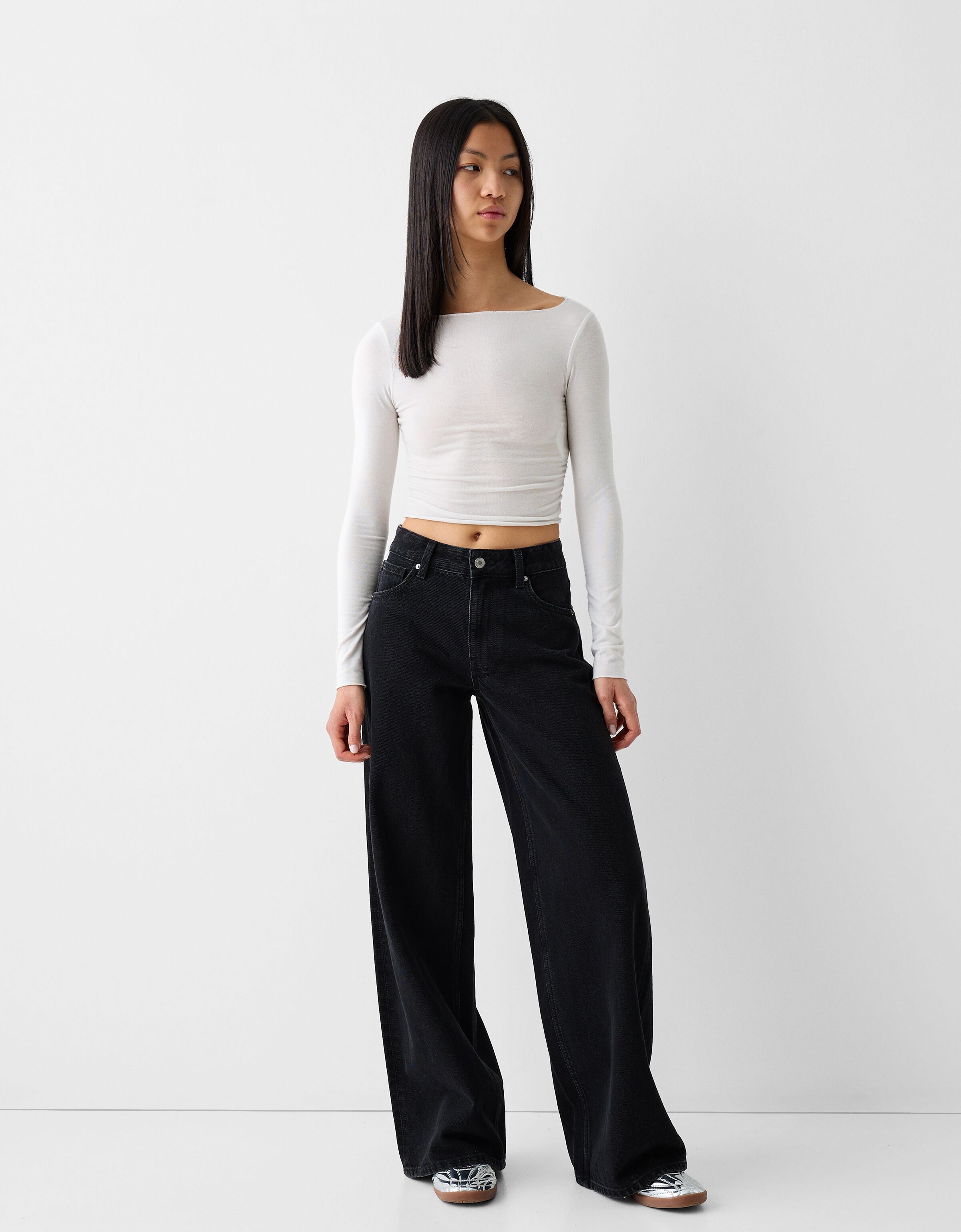 Jeans a clearance palazzo bershka