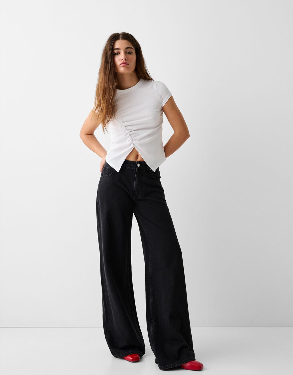 Jeans a palazzo best sale bershka