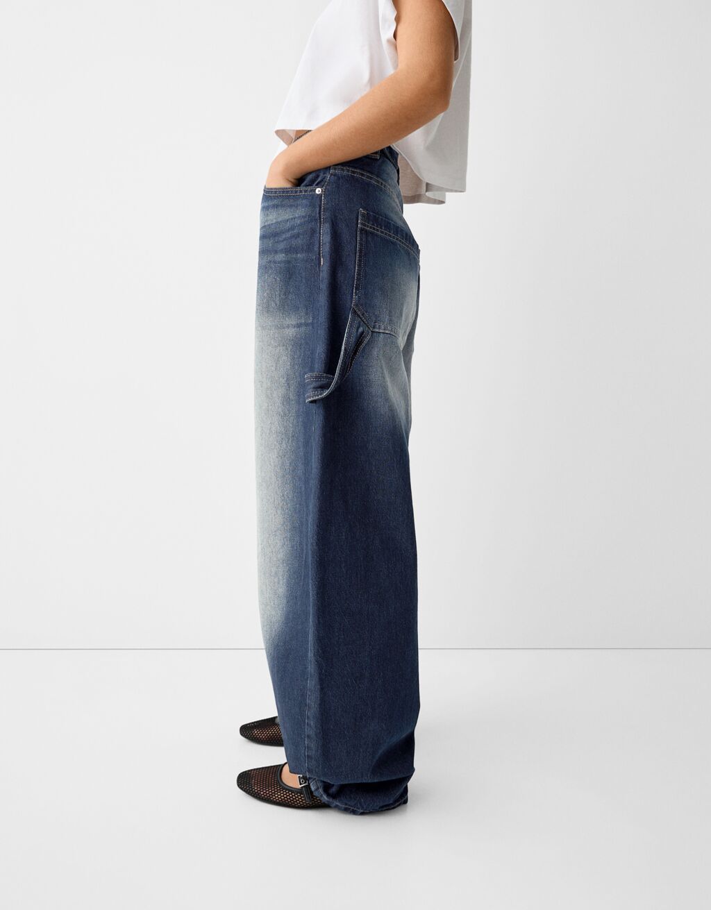Jean baggy carpenter-Marine-3