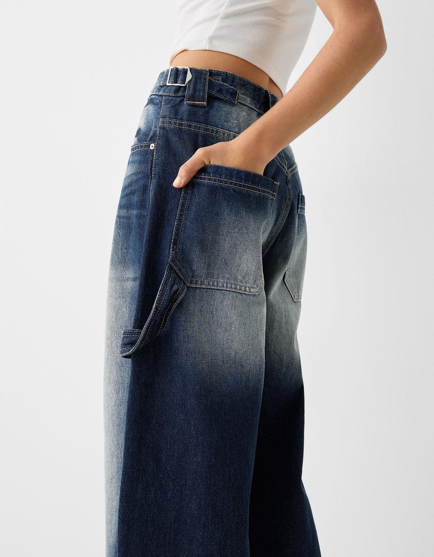 Jean baggy carpenter-Marine-3