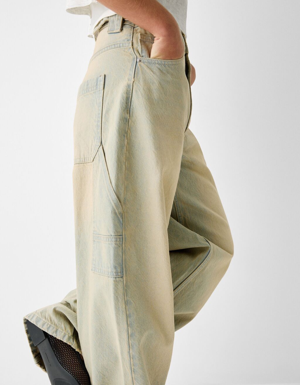 Jean baggy carpenter-Bleu clair-3