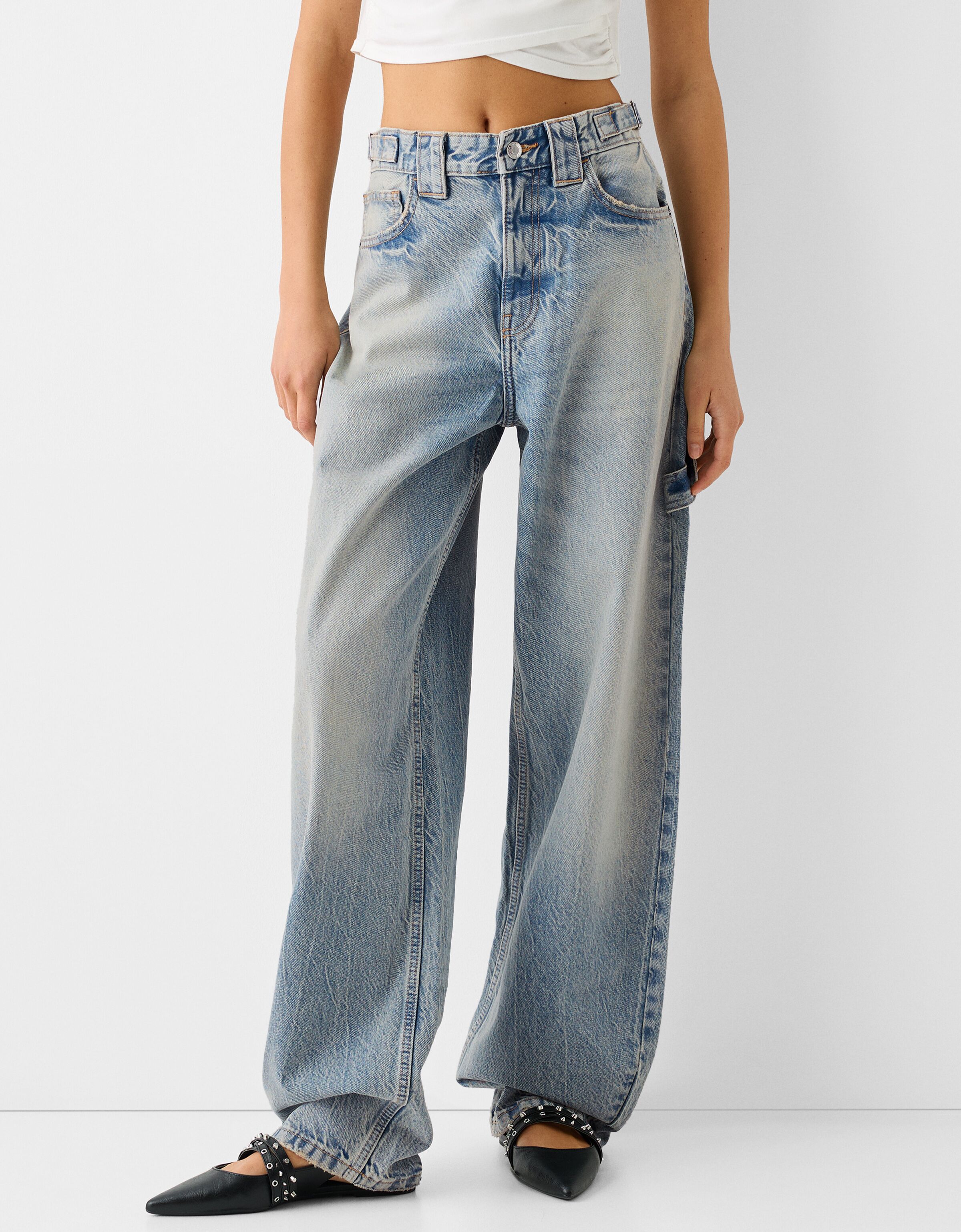 Baggy carpenter jeans Jeans Women Bershka