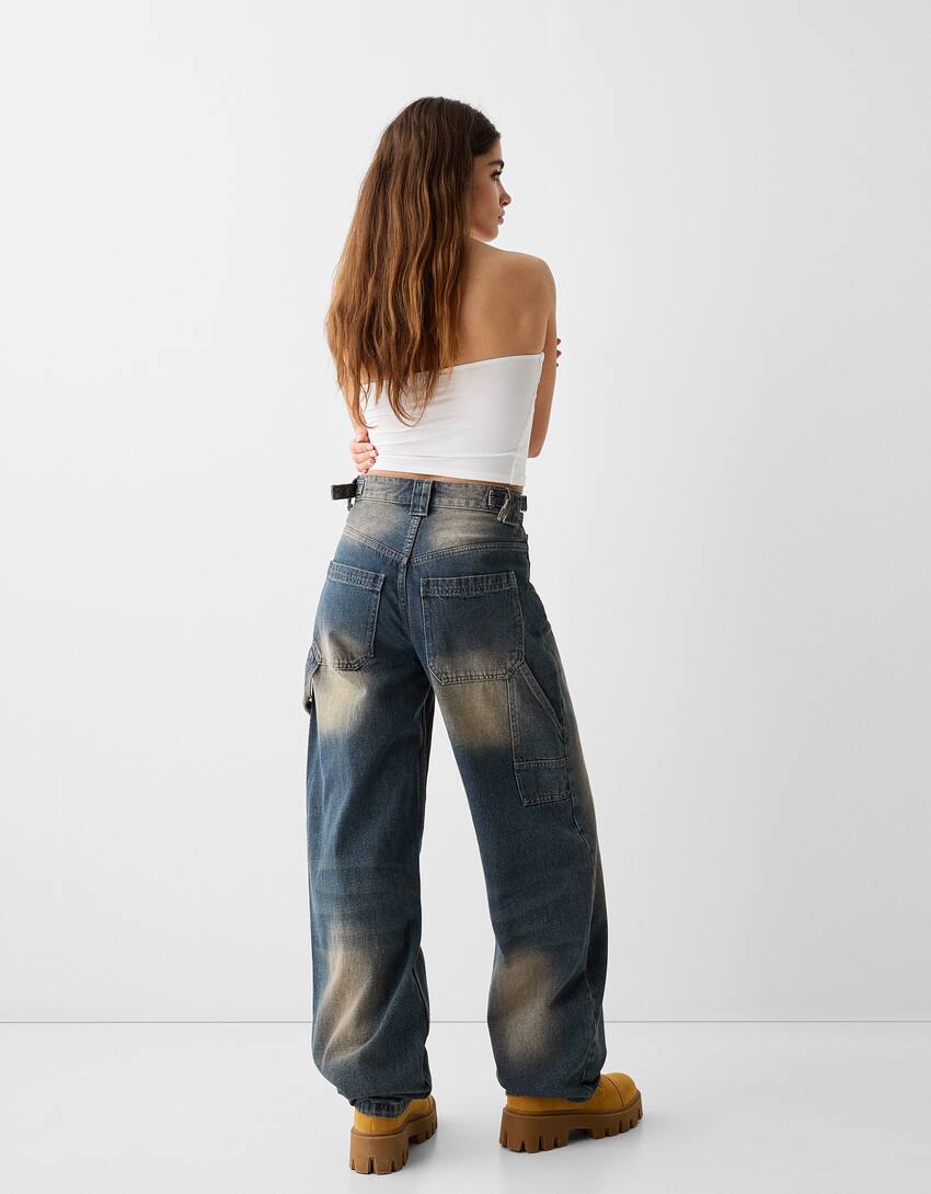 Baggy carpenter jeans-Washed out blue-2